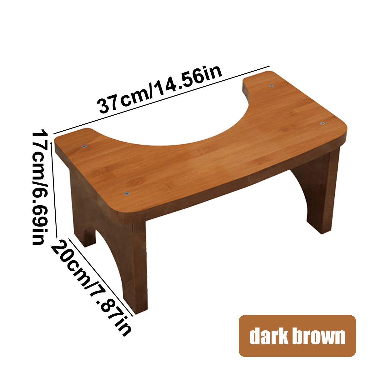 Bamboo Squatty Potty, Portable Bamboo Toilet Squat Stool