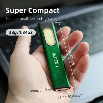 Slimline USB-C Rechargeable Warsun T7 LED Flashlight