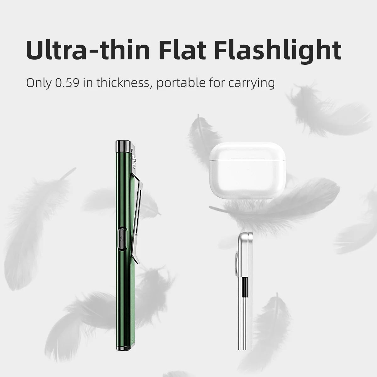 Slimline USB-C Rechargeable Warsun T7 LED Flashlight