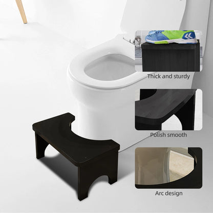 Bamboo Squatty Potty, Portable Bamboo Toilet Squat Stool