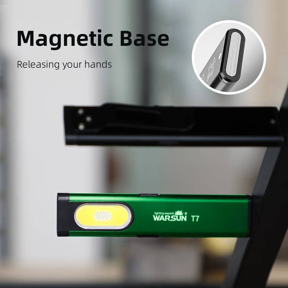 Slimline USB-C Rechargeable Warsun T7 LED Flashlight