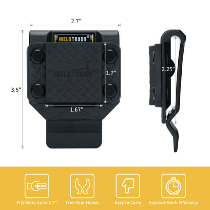 MELOTOUGH Magnetic Tool Holder, Strong Magnetic Belt Clip