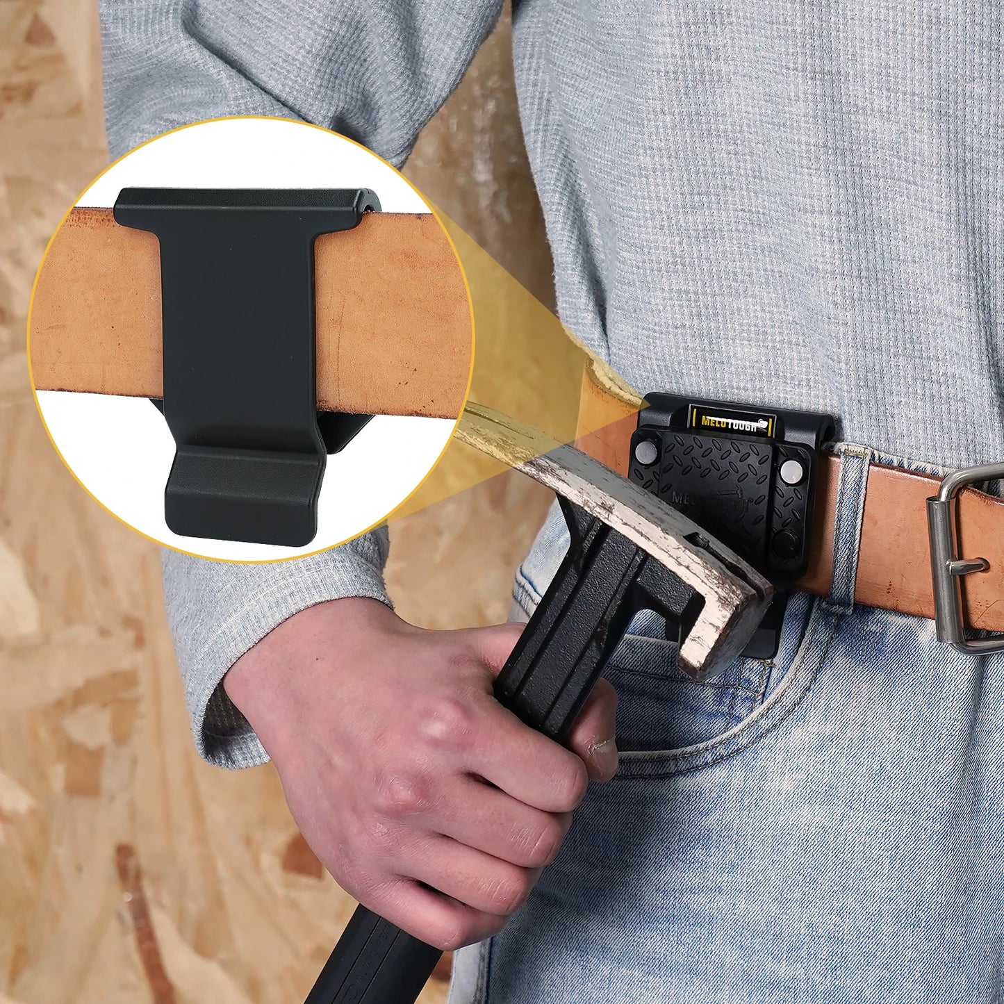 MELOTOUGH Magnetic Tool Holder, Strong Magnetic Belt Clip