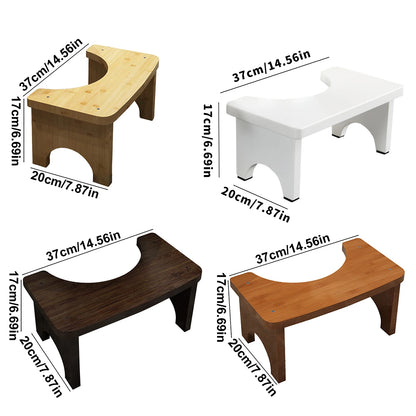 Bamboo Squatty Potty, Portable Bamboo Toilet Squat Stool