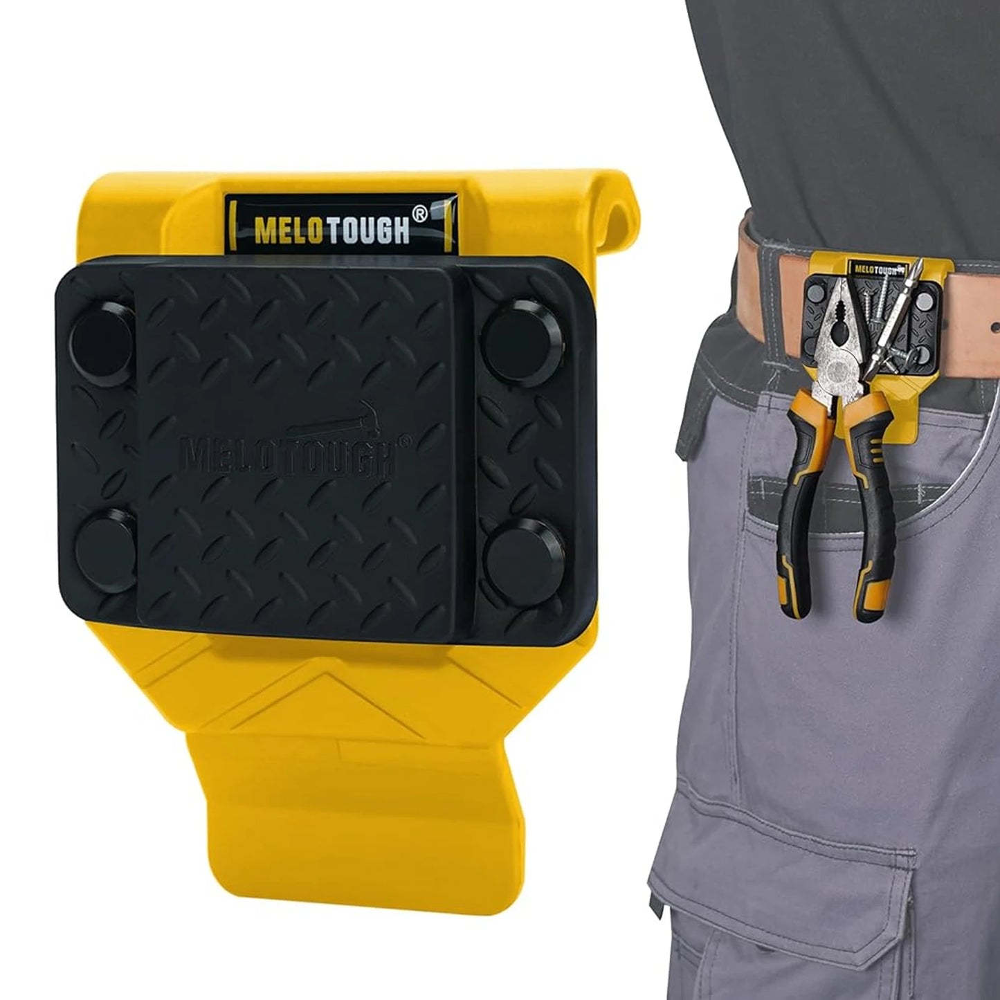 MELOTOUGH Magnetic Tool Holder, Strong Magnetic Belt Clip